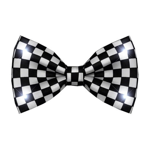 1 x bow tie bowtie checkered check black white mens girls ladies for suit shirt 1 x bow tie bowtie checkered check black white mens girls ladies for suit shirt
